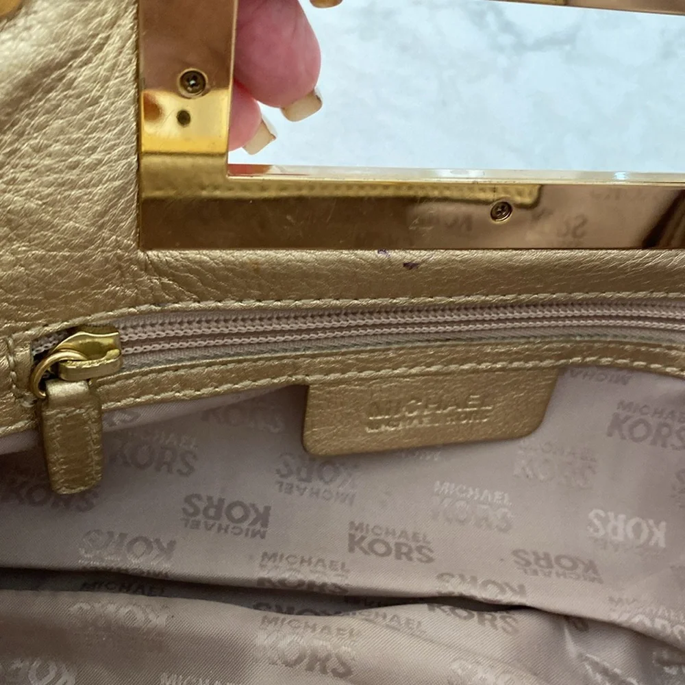 Michael Michael Kors Berkley woven clutch bag
